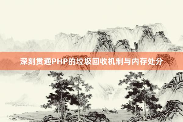 深刻贯通PHP的垃圾回收机制与内存处分